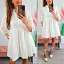 Vestido Blanco Perforado
